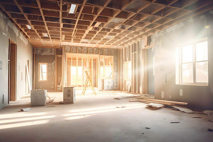 Isolation des murs et du plafond à l'intérieur