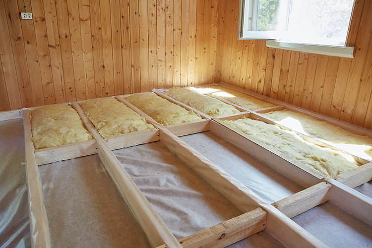 Isolant acoustique pour les planchers en mousse